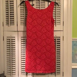 Coral Lace Dress
